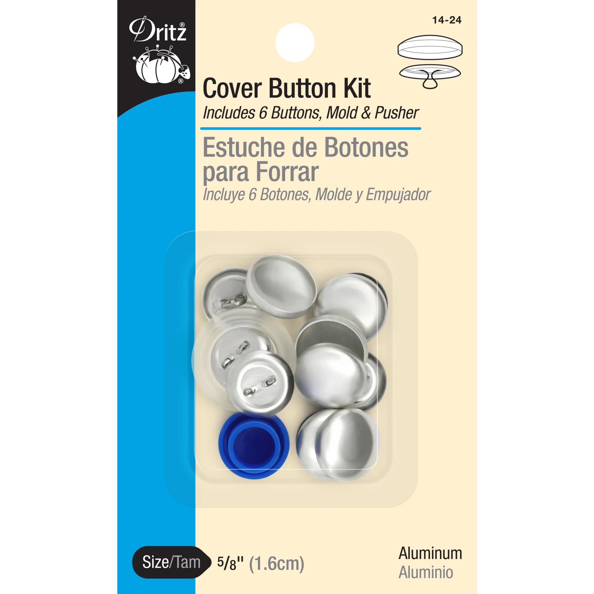 Dritz 5/8" Cover Button Kit