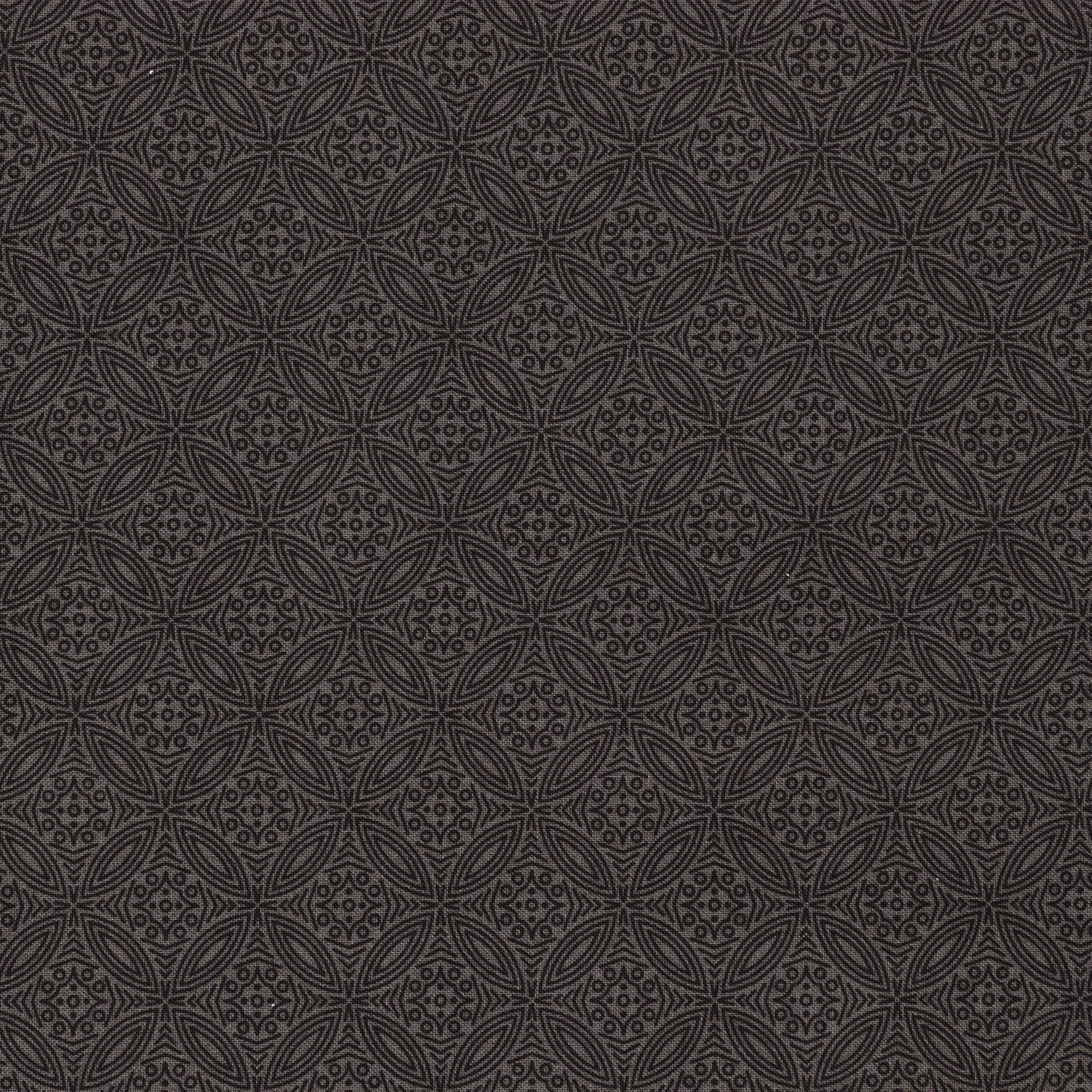 Benartex Transparency Medallion Fabric Collection - Charcoal