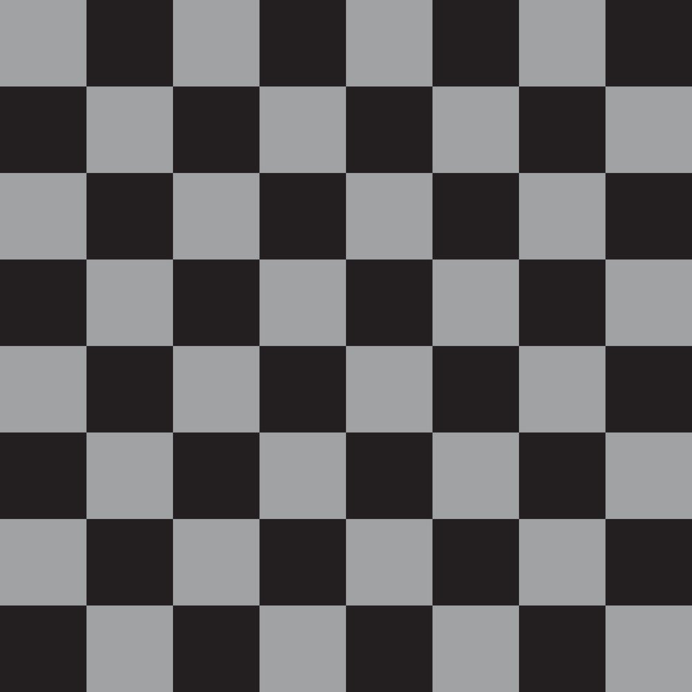 Checkered Basics Fabric - Dusty Gray on Black