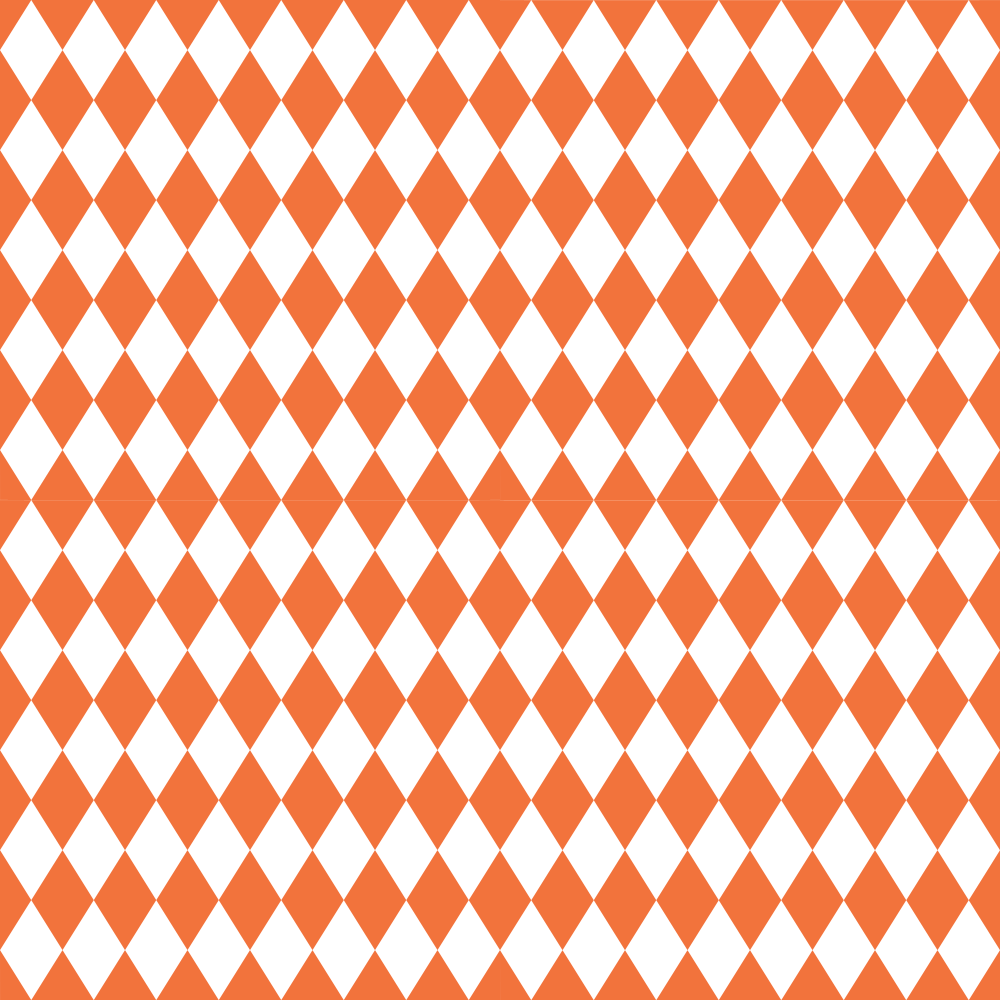 Checkered Diamond Pattern Basics Fabric - Soft Orange