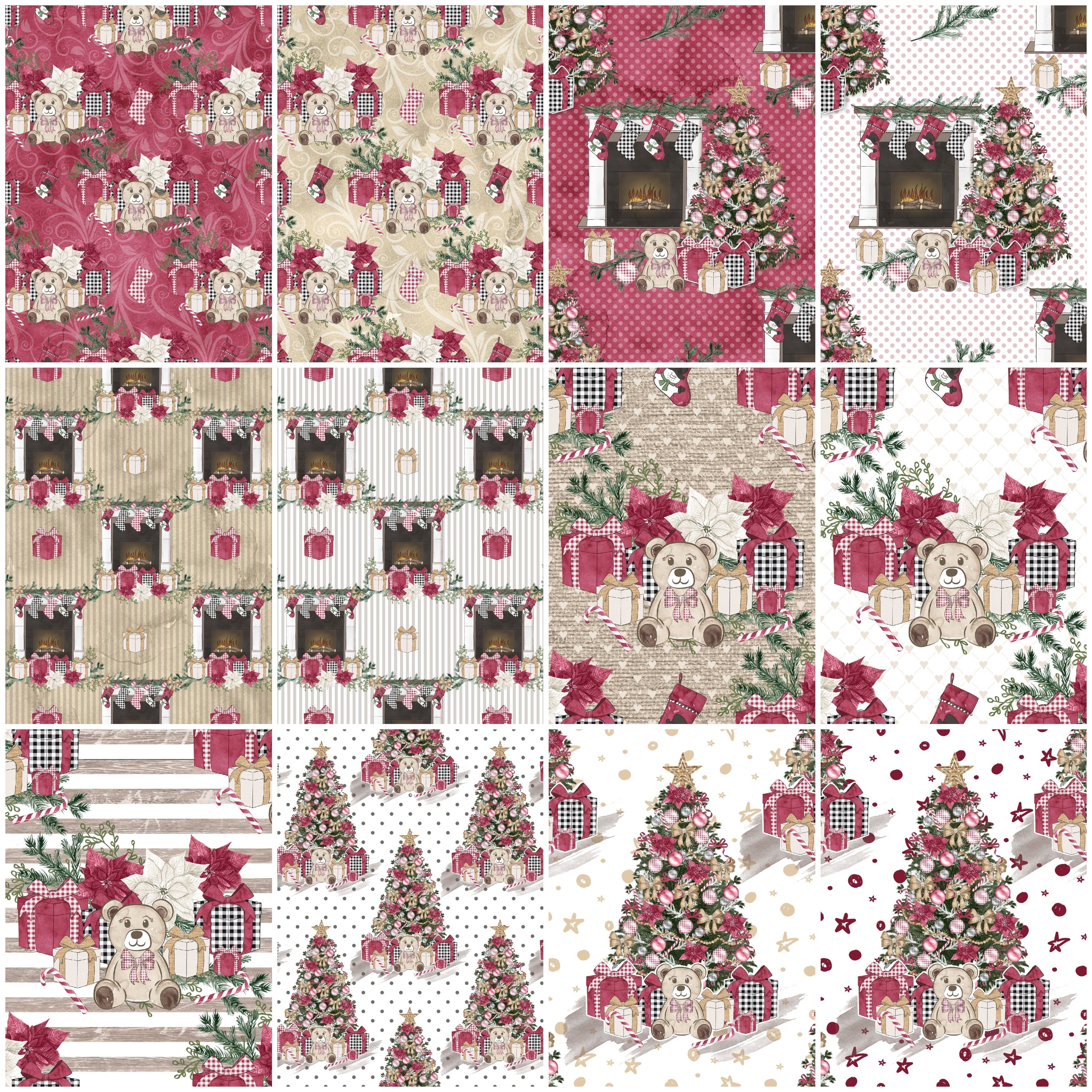 Christmas Home Fat Quarter Bundle - 11 Pieces