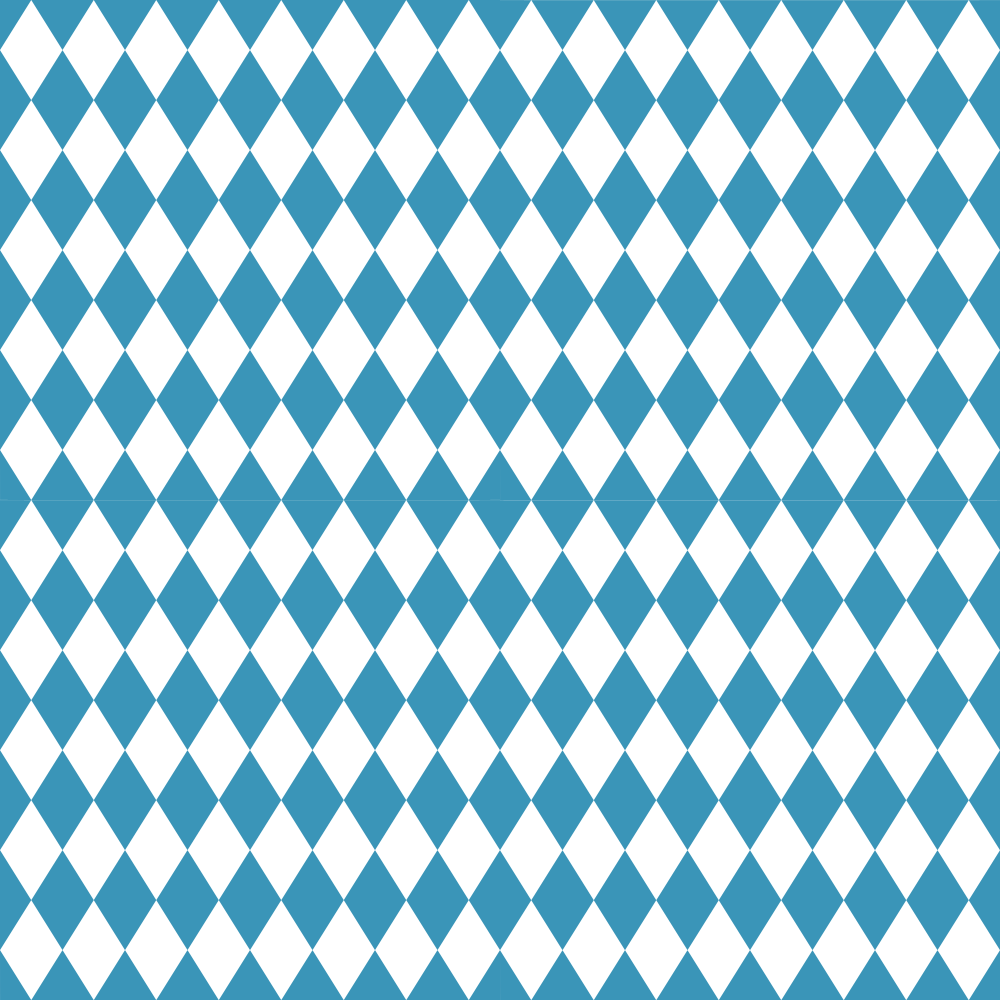 Checkered Diamond Pattern Basics Fabric - Cerulean Blue