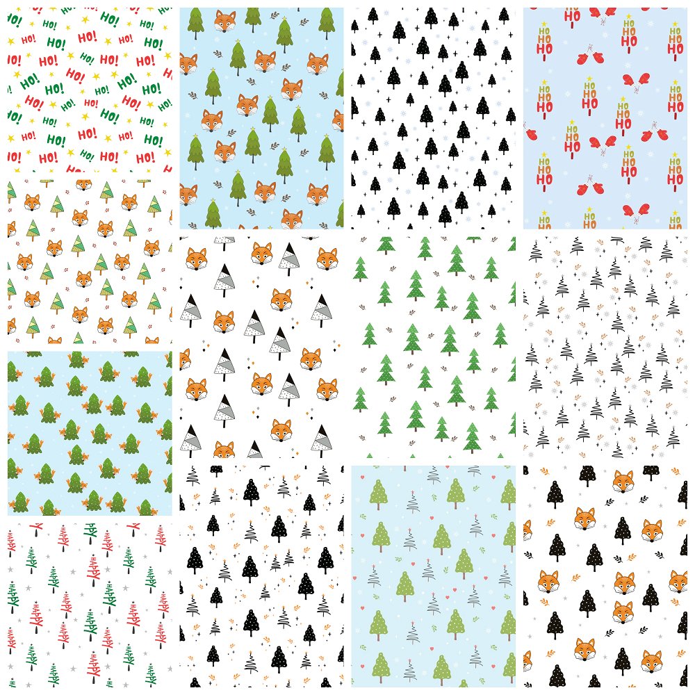 Christmas In The Forest Fat Quarter Bundle - 13 Pieces