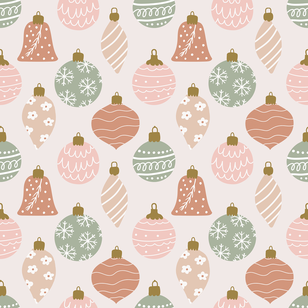 Cider & Sage Christmas Ornaments Fabric