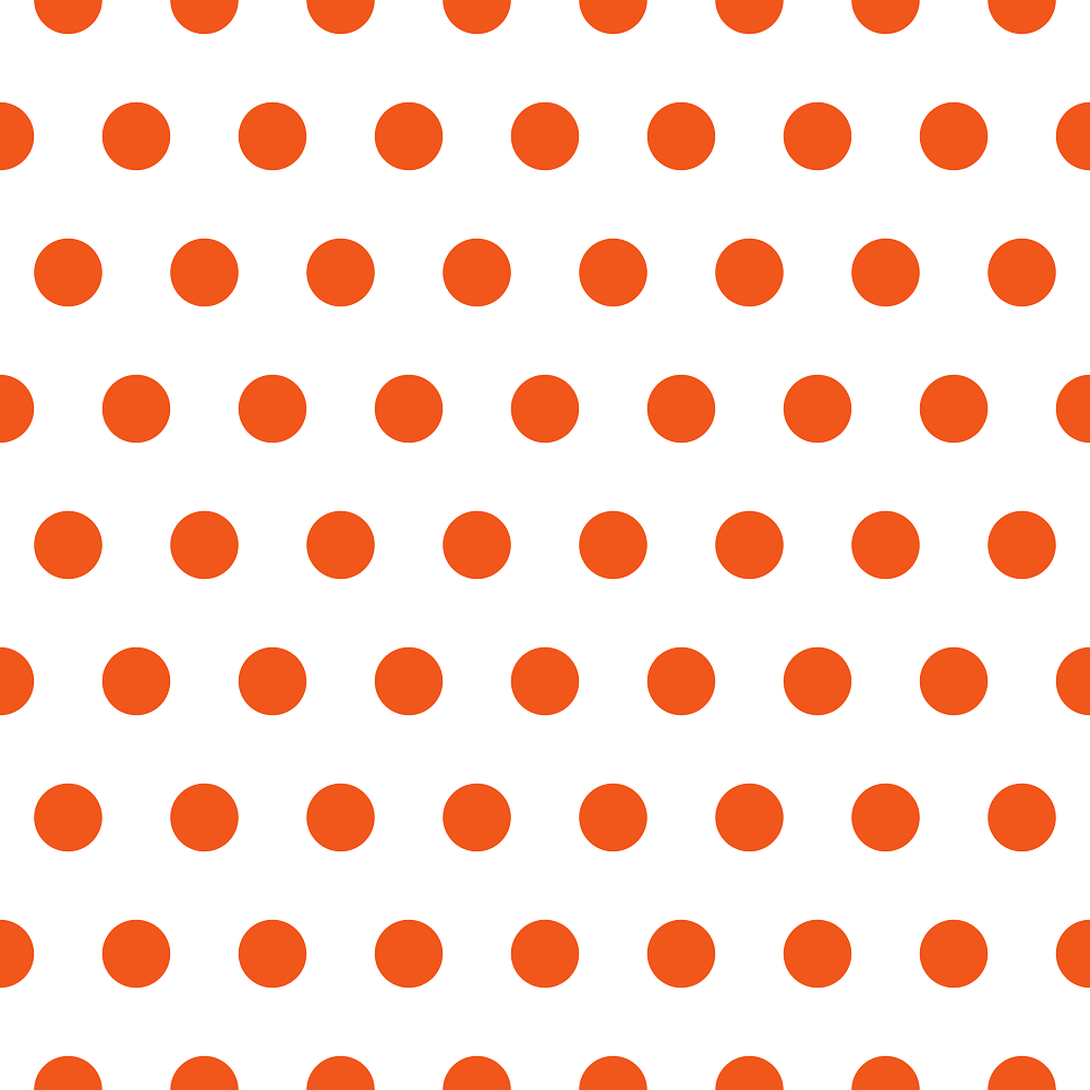 Vintage Halloween Dots Fabric - White