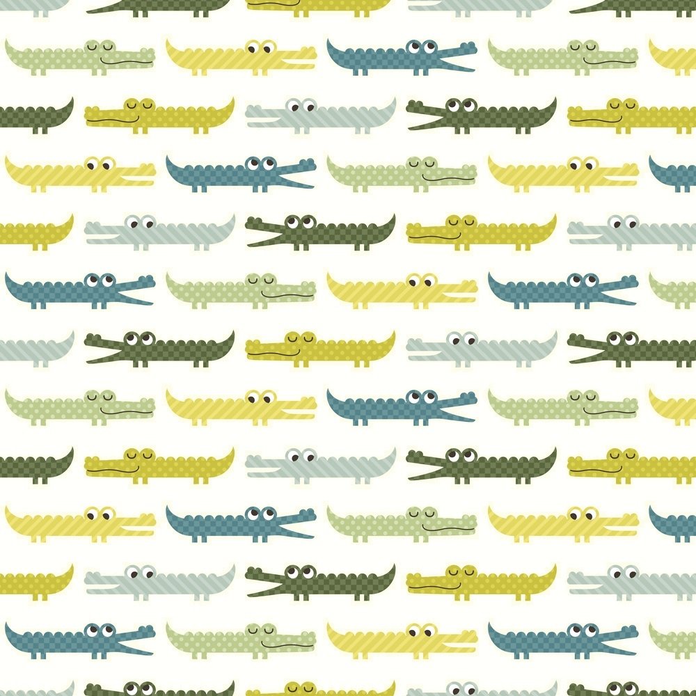 Cartoon Crocodile Fabric