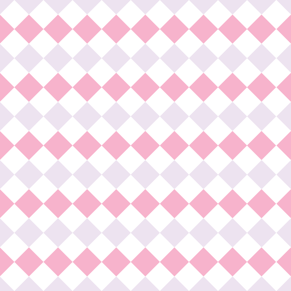 Checkered Diamond Pattern Basics Fabric - Girl