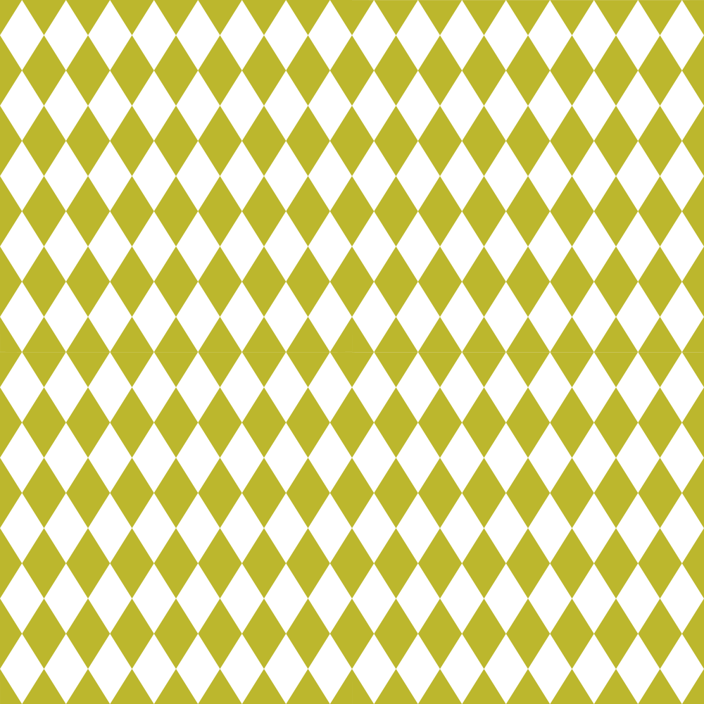 Checkered Diamond Pattern Basics Fabric - Gold