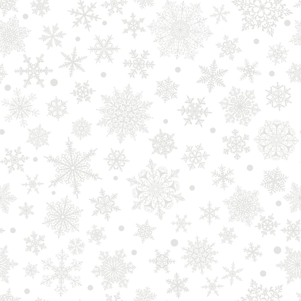 Complex Snowflakes Tone on Tone Fabric