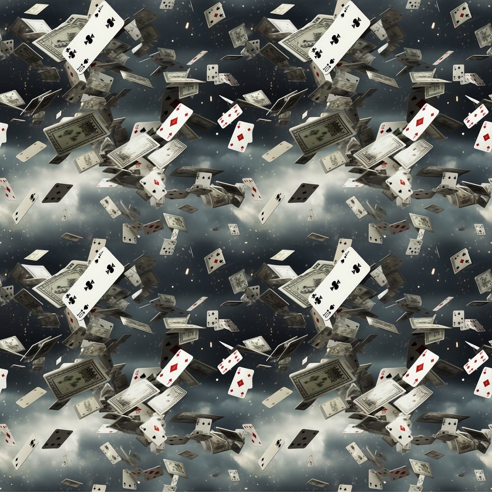 Cascade Of Cards & Money Fabric