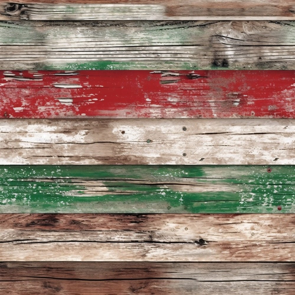 Christmas Barn Wood Pattern #3 Fabric