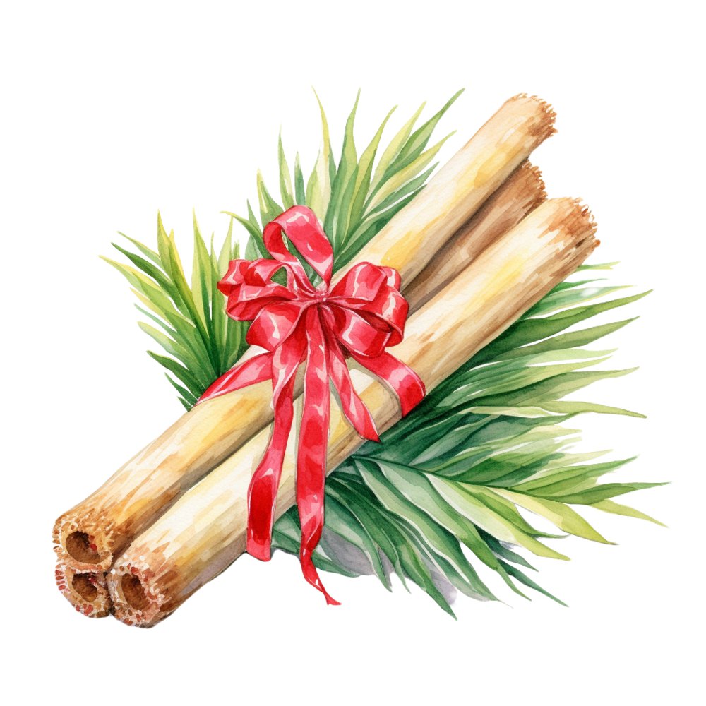 Christmas Dessert Arrangement #2 Fabric Panel