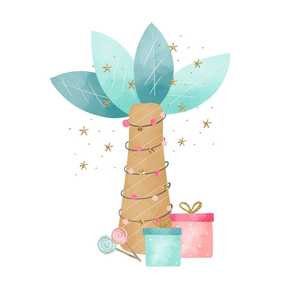 Christmas Dino Arrangement #3 Fabric Panel