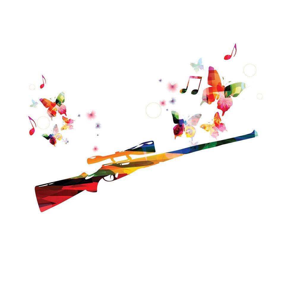 Colorful Rifle Fabric Panel