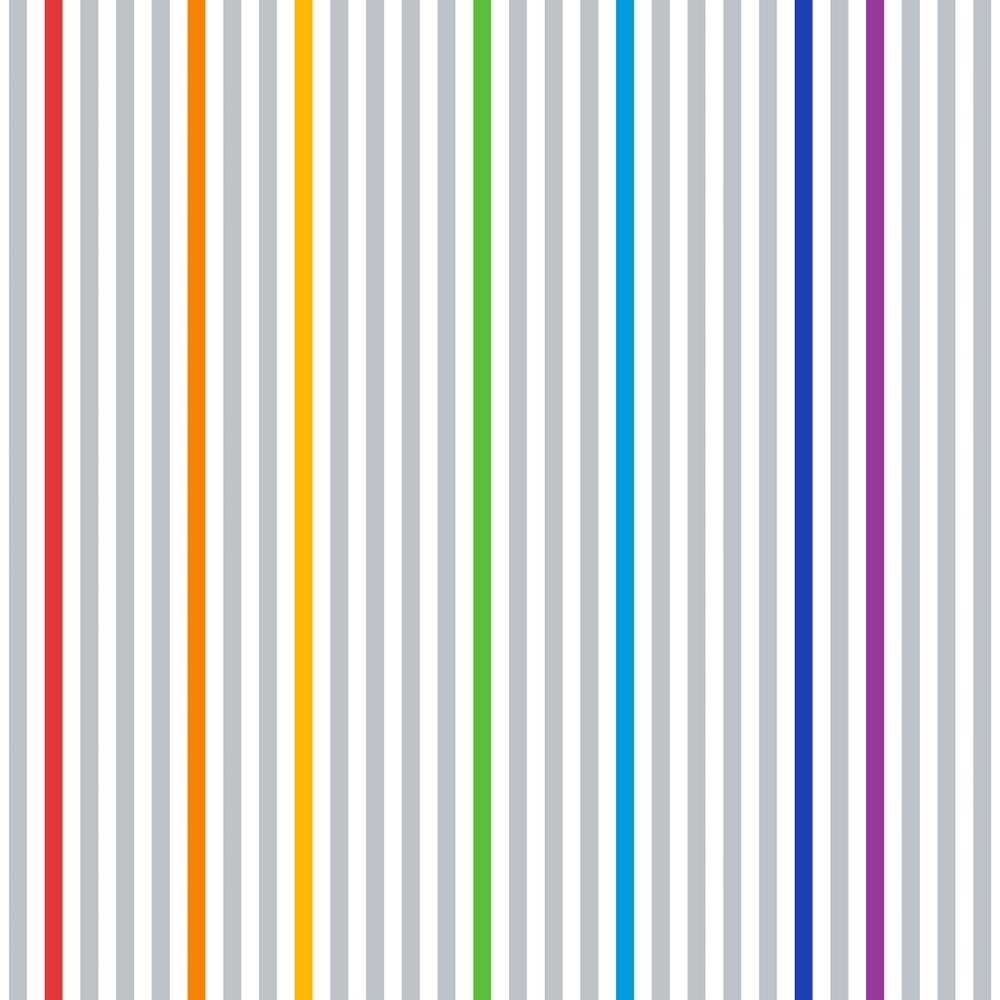 Vertical Stripe Fabric - Multi/Gray