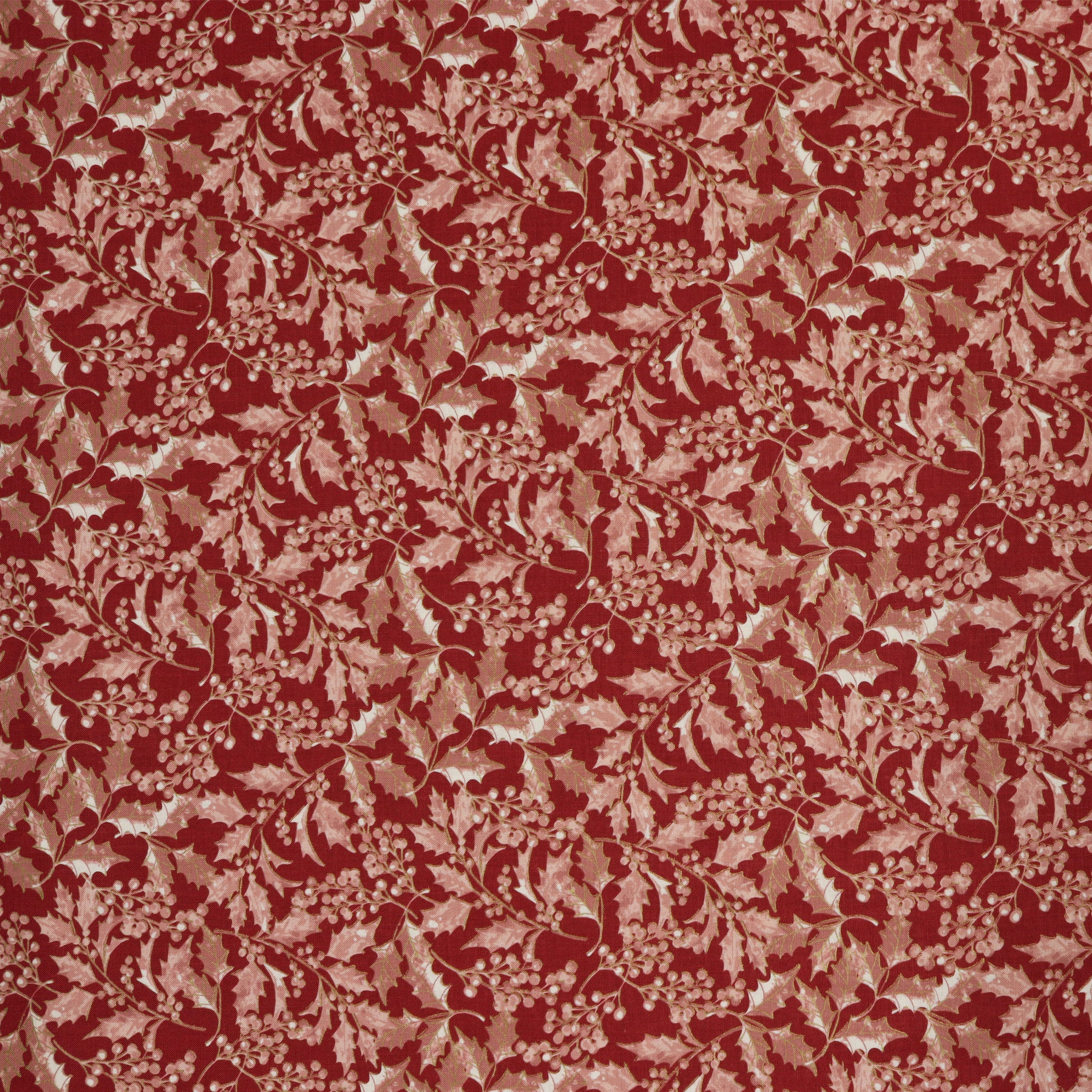 A Winter's Day Fabric Collection - Winter Holly Red