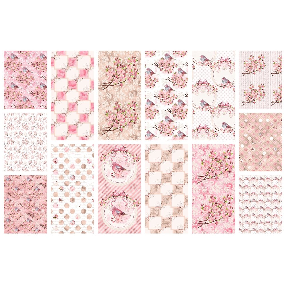 Cherry Blossom Fat Quarter Bundle - 14 Pieces