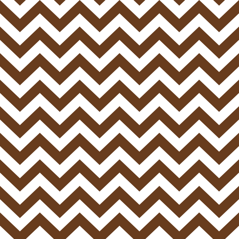 Chevron Zigzag Fabric - Chocolate