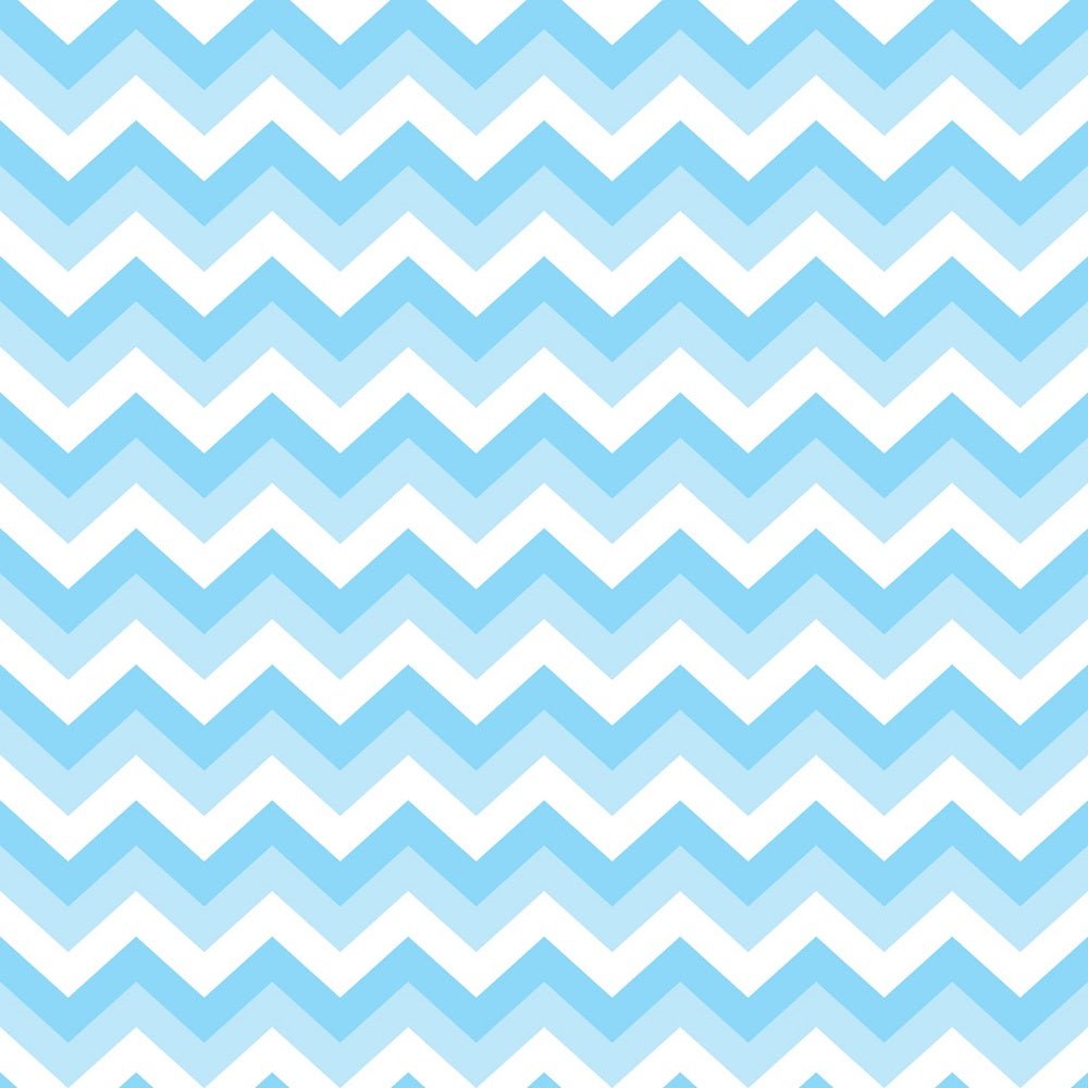 Chevron Zigzag Fabric - Shades of Blue