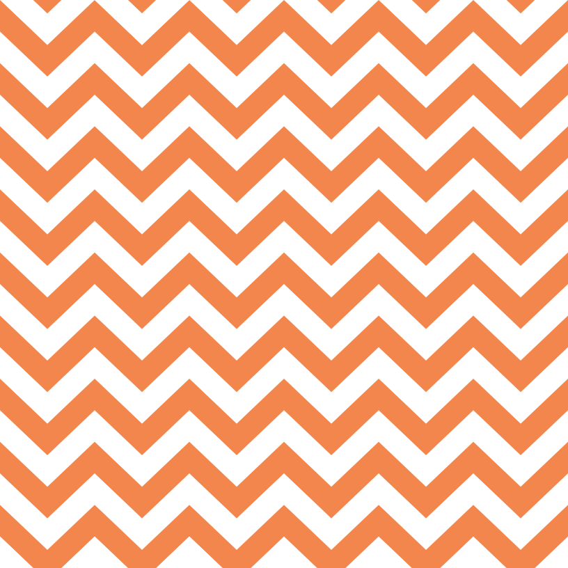 Chevron Zigzag Fabric - Soft Orange