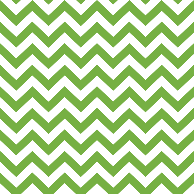 Chevron Zigzag Fabric - Spring Green