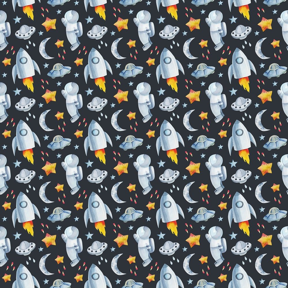 Children's Space Pattern #1 Fabric