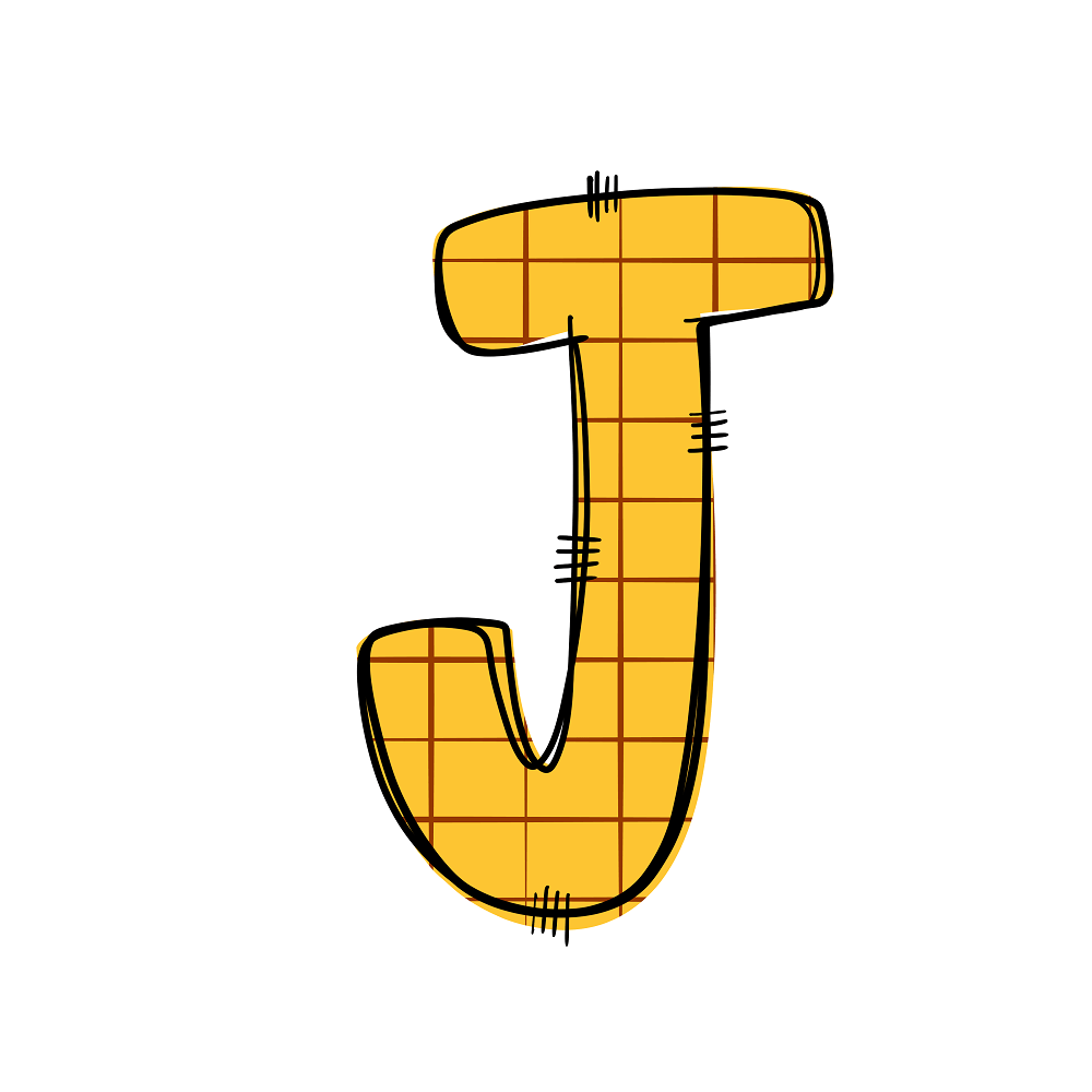 Western Cowboy ''J'' Plaid Fabric Panel