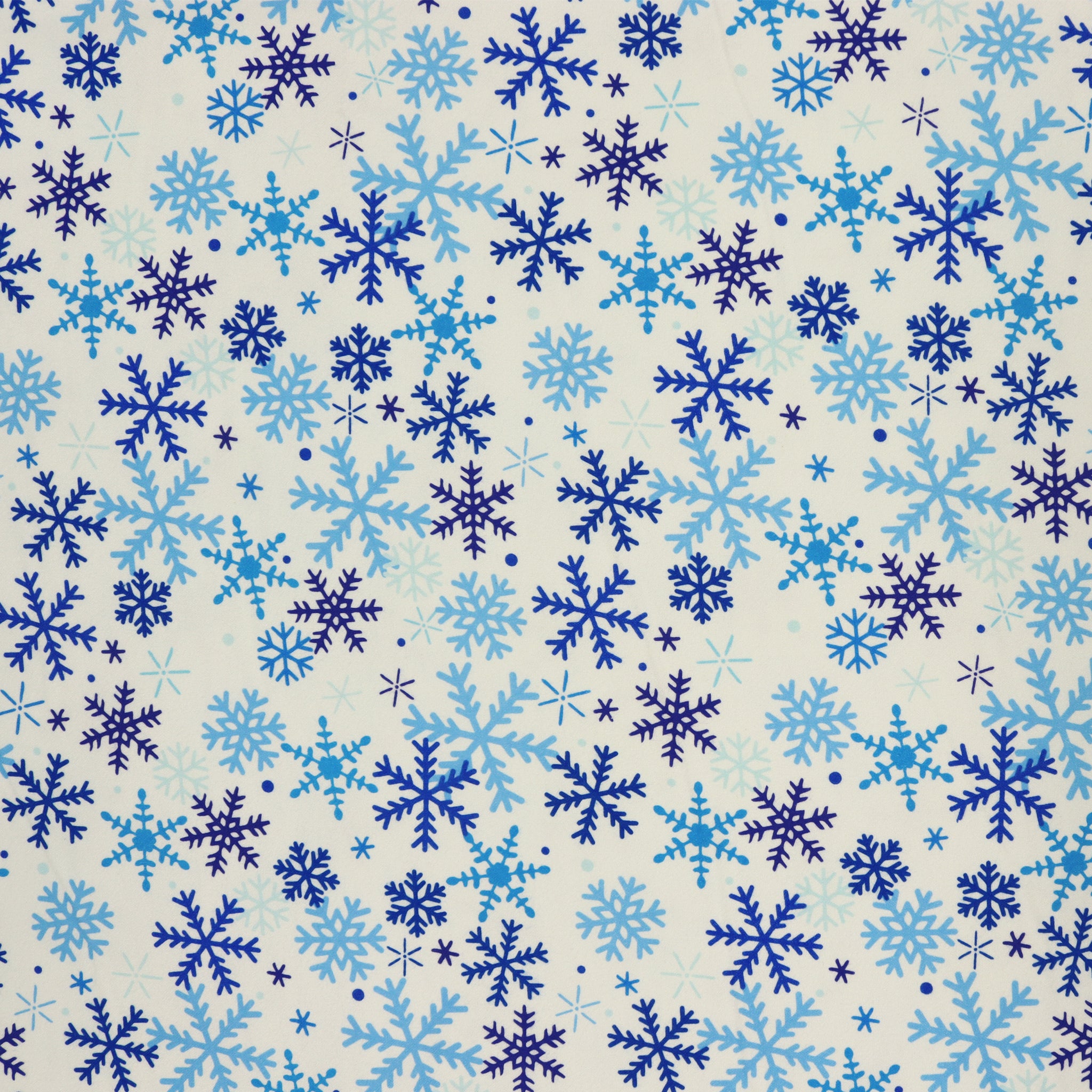 Winter Wonders Flannel Fabric Collection - Winter Snowflakes White