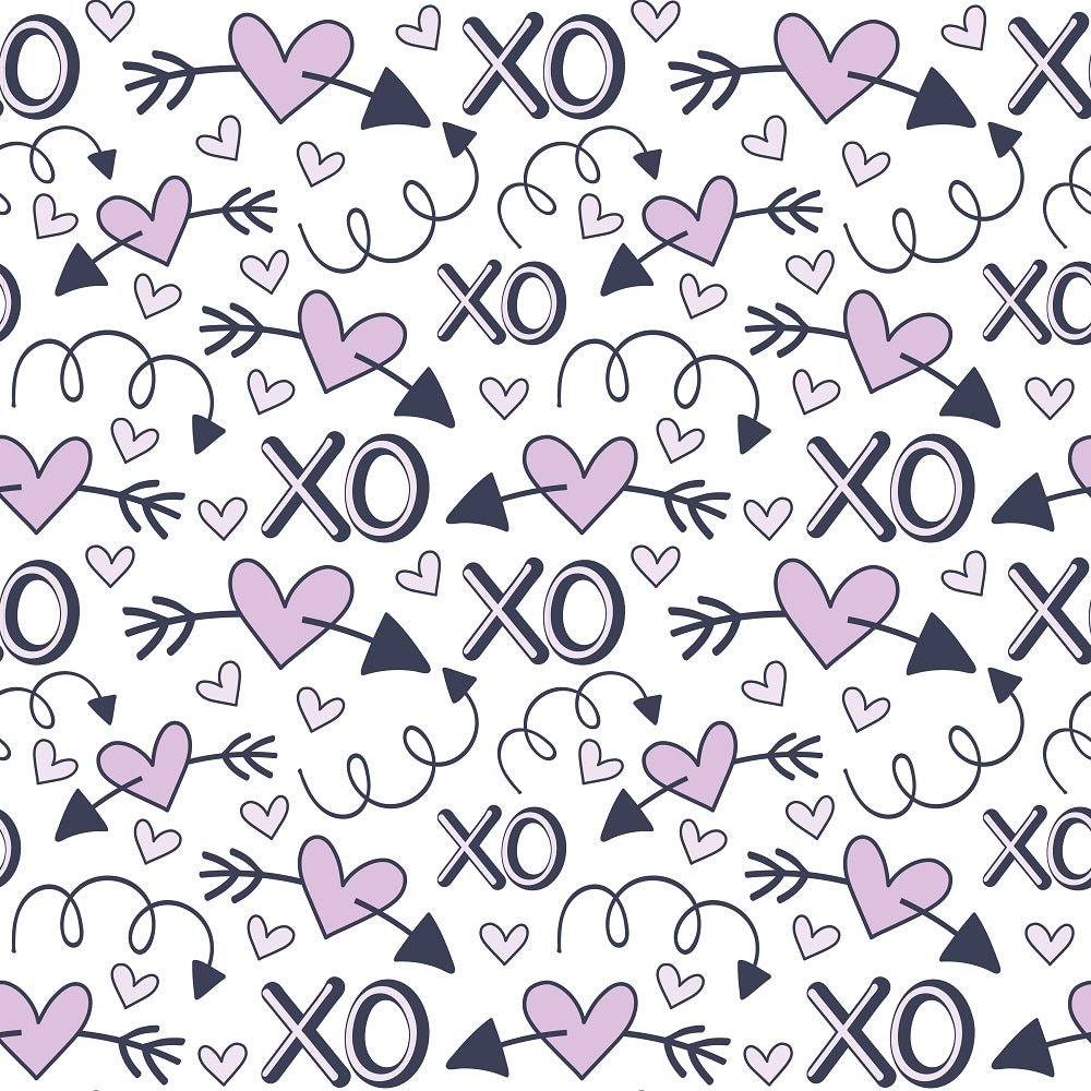 XOXO Hearts Pattern #5 Fabric