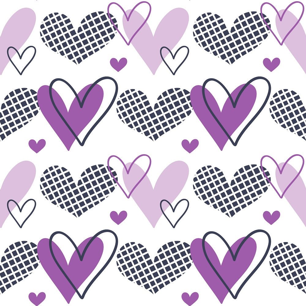 XOXO Hearts Pattern #9 Fabric
