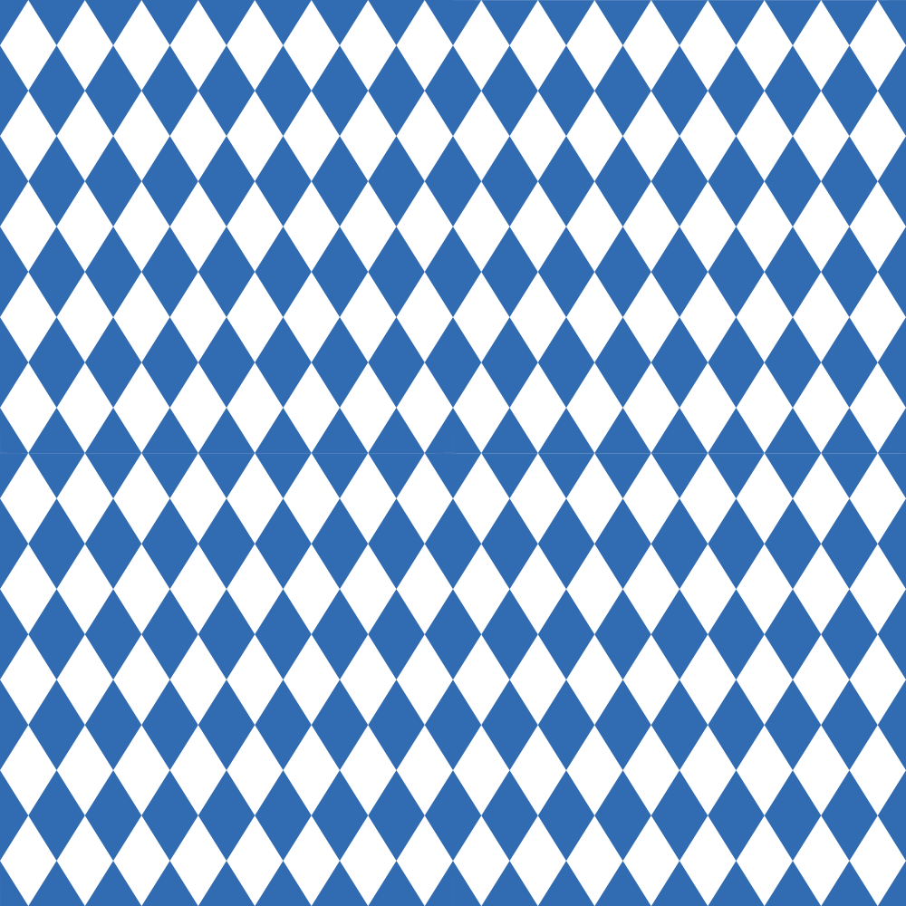 Checkered Diamond Pattern Basics Fabric - Blue