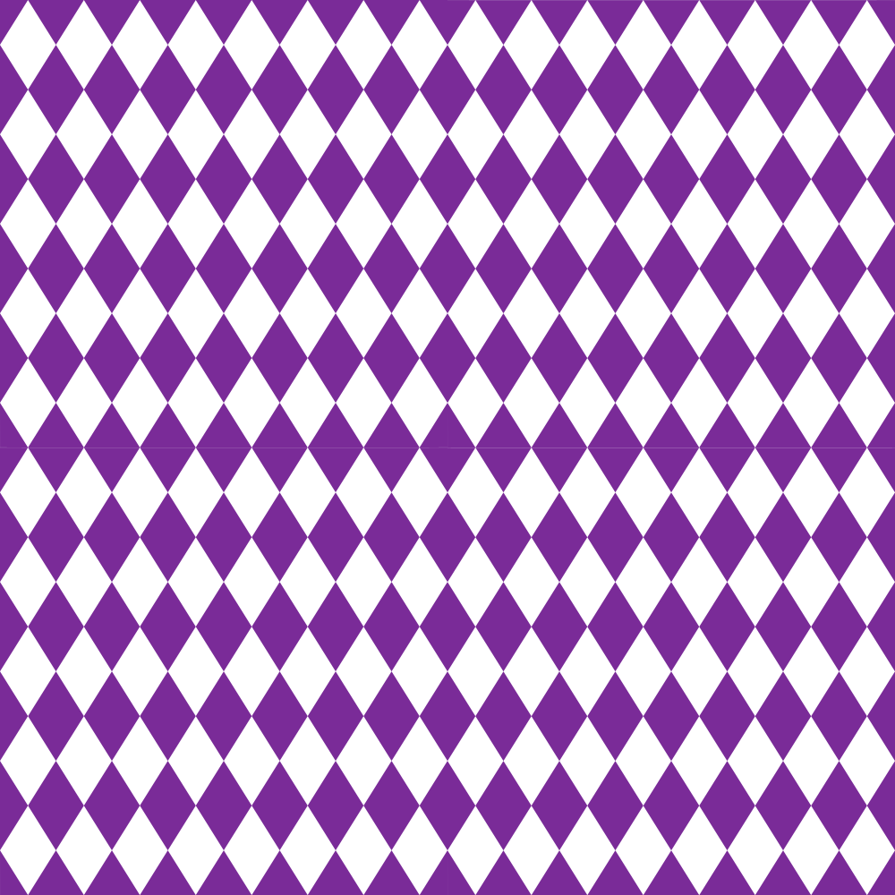 Checkered Diamond Pattern Basics Fabric - Grape