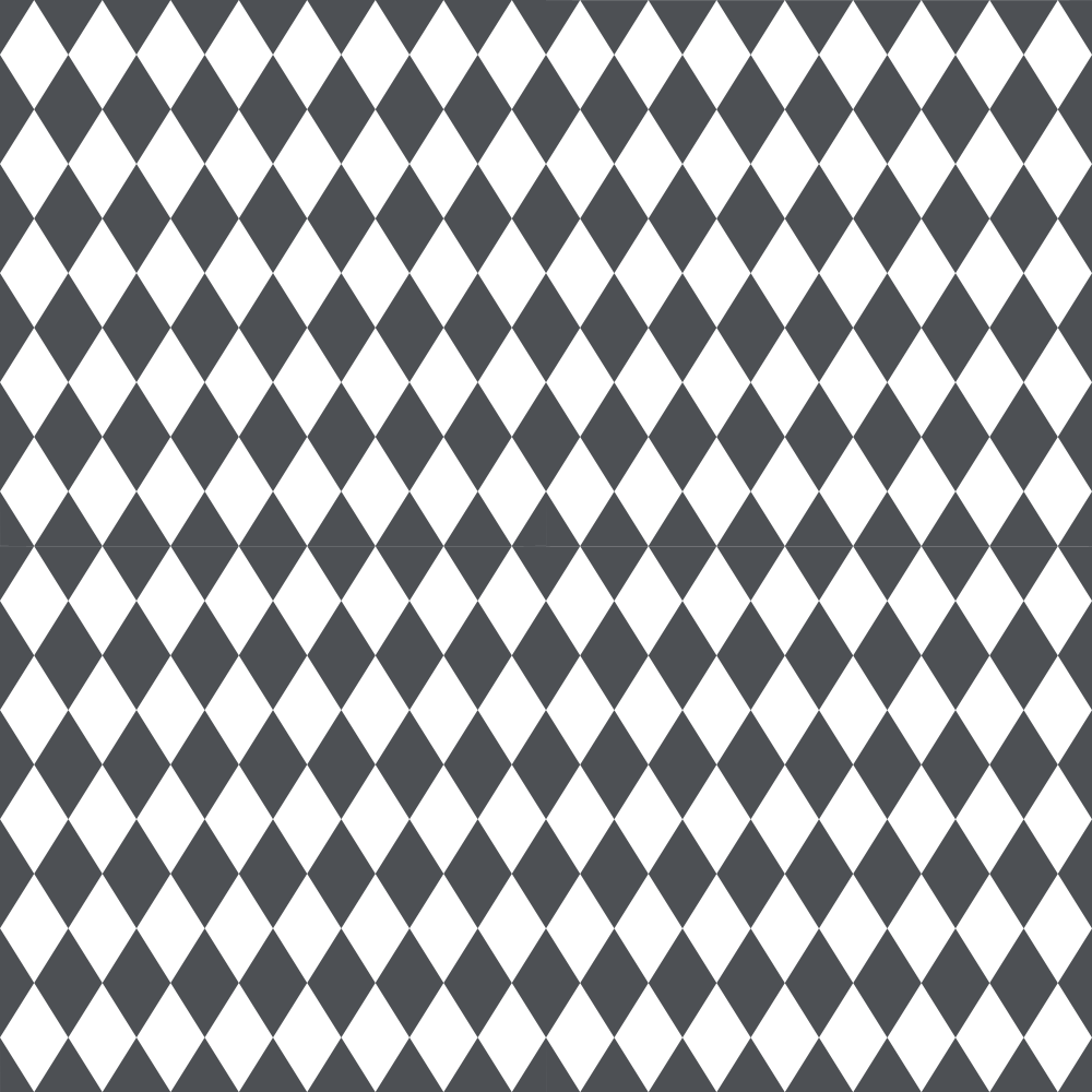 Checkered Diamond Pattern Basics Fabric - Steel Gray