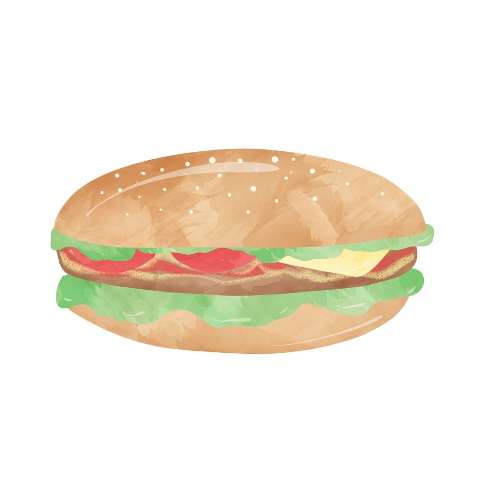 Cheeseburger Fabric Panel