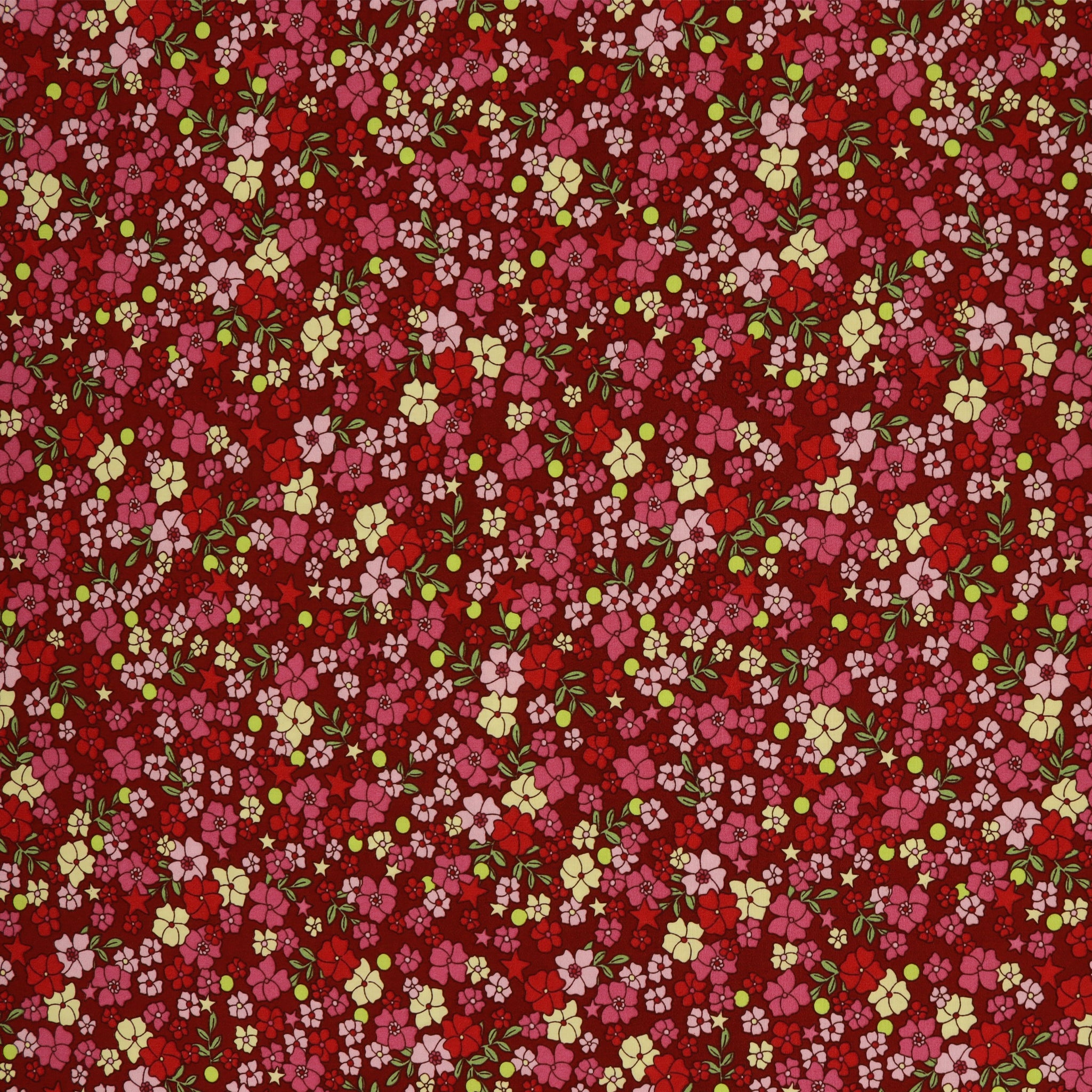 Tiny Secrets Fabric Collection - Hidden Garden Red