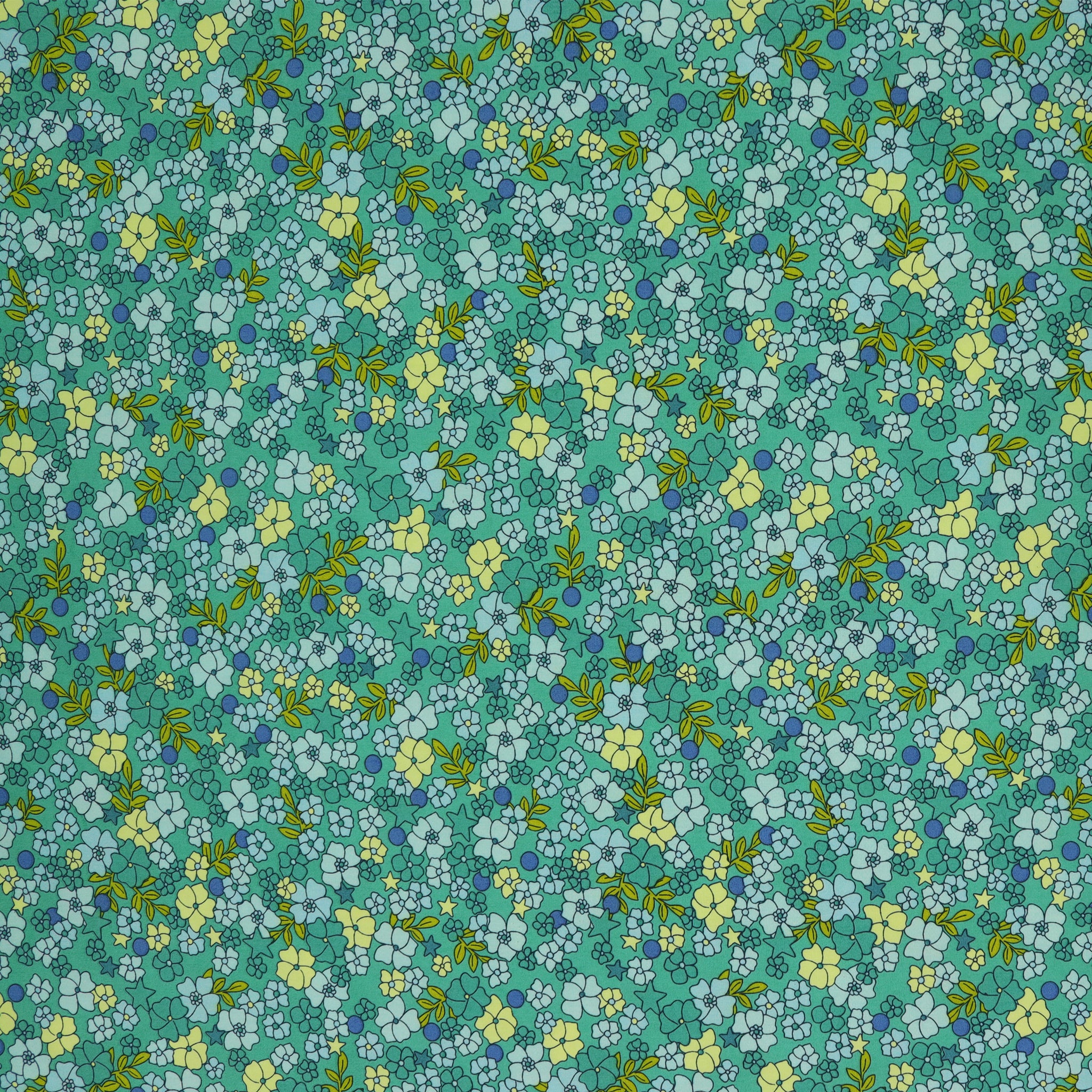 Tiny Secrets Fabric Collection - Hidden Garden Turquoise