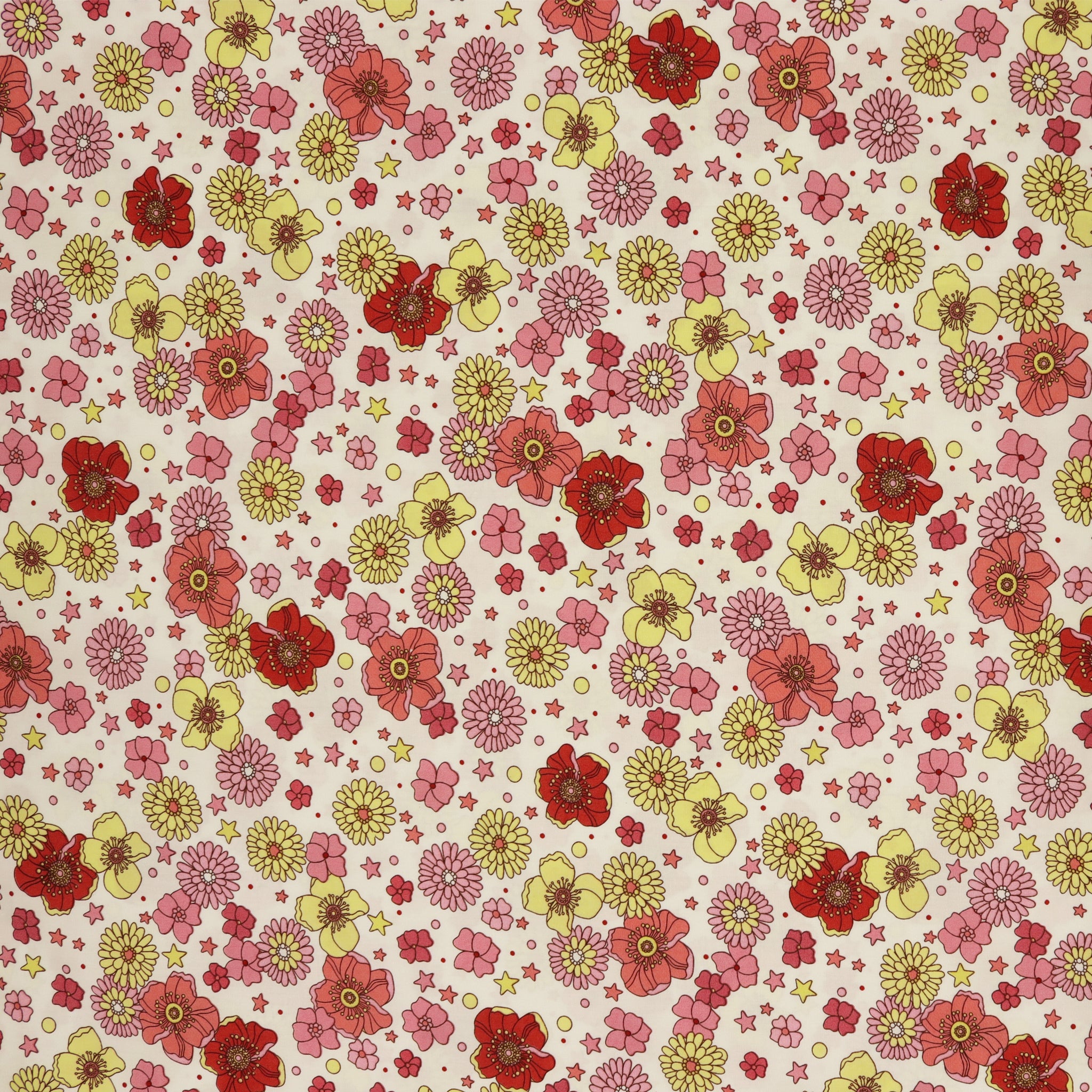 Tiny Secrets Fabric Collection - Open Meadow Pink
