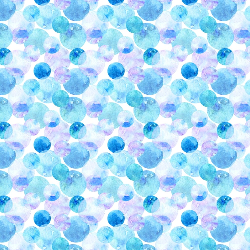 Watercolor Packed Dots Fabric - Blue