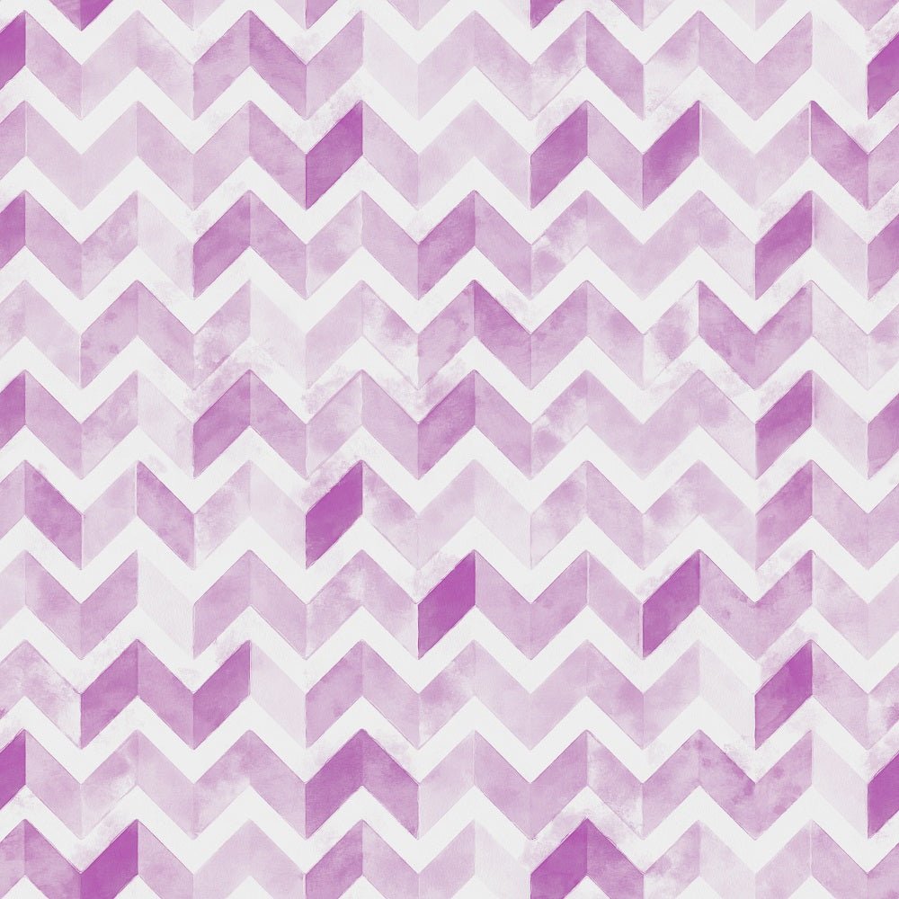 Watercolor Zigzag Fabric - Mauve Purple