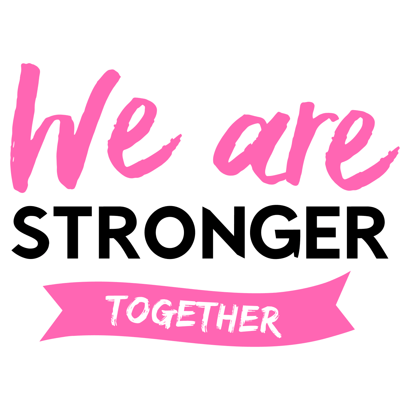We Are Stronger Together Fabric Panel