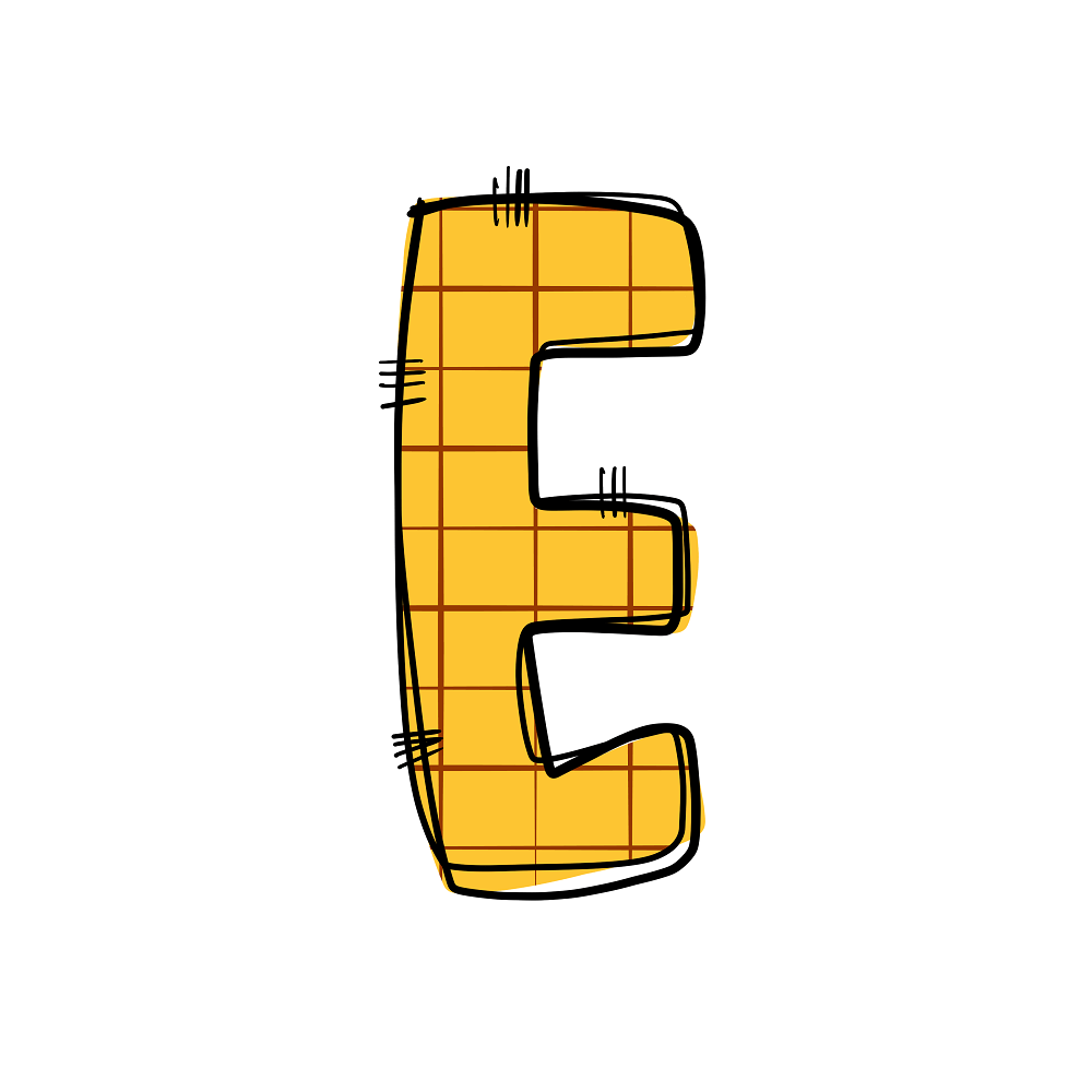 Western Cowboy ''E'' Plaid Fabric Panel