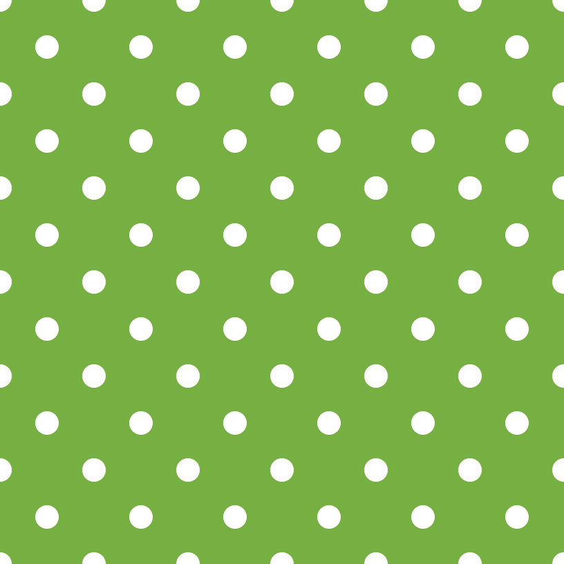 White Dots Fabric - Spring Green