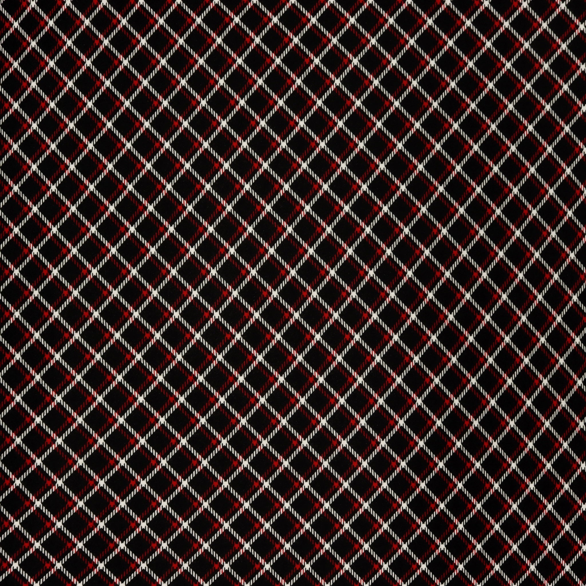 Winter Wonders Flannel Fabric Collection - Winter Wonders Plaid Black