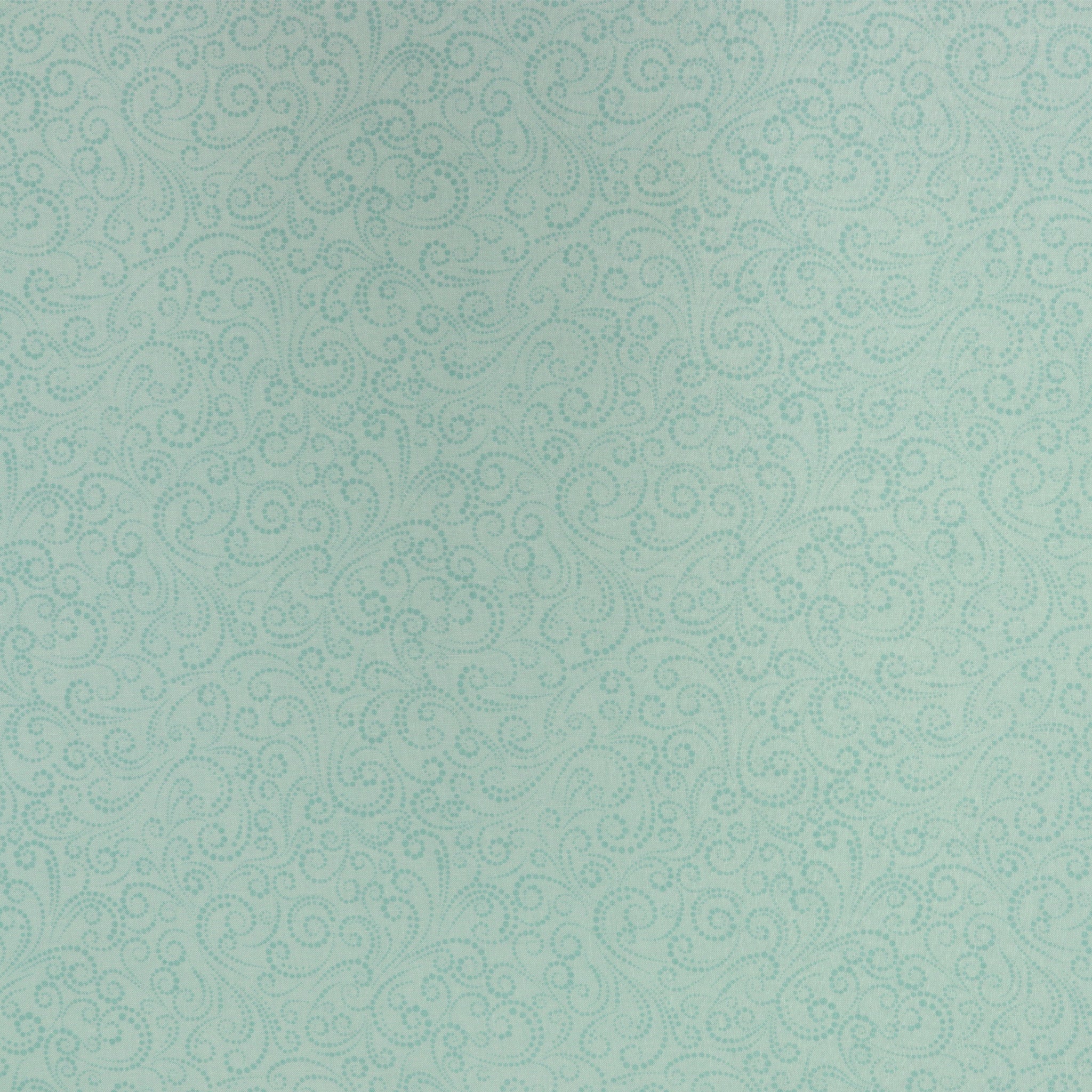 A Winter's Day Fabric Collection - Dotted Scroll Aquamarine