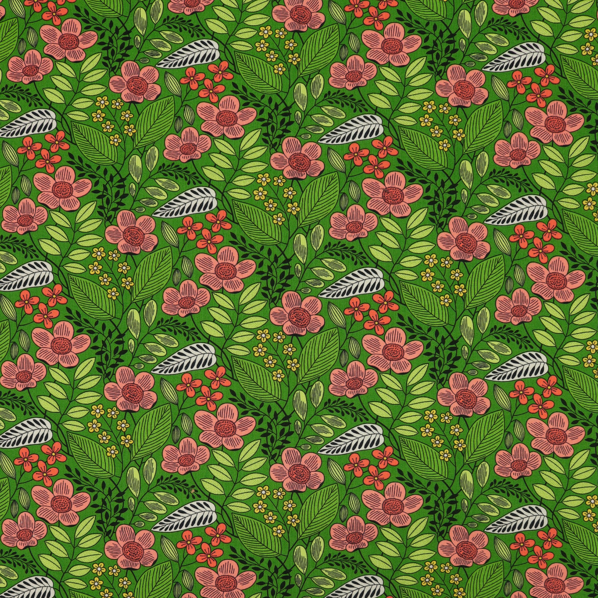 Blooming Color 2 Fabric Collection - Olivia Green