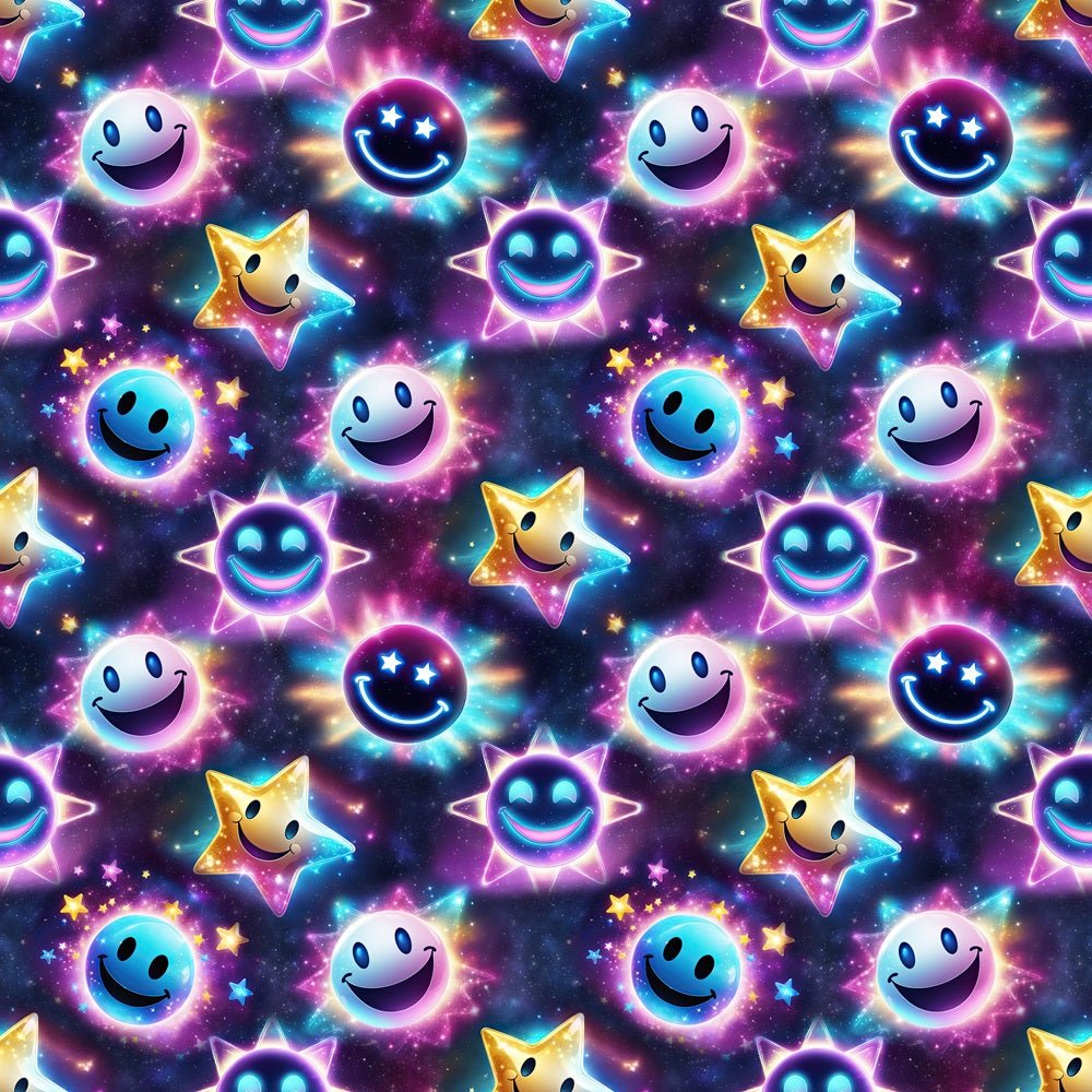 Cartoon Sun & Star Fabric