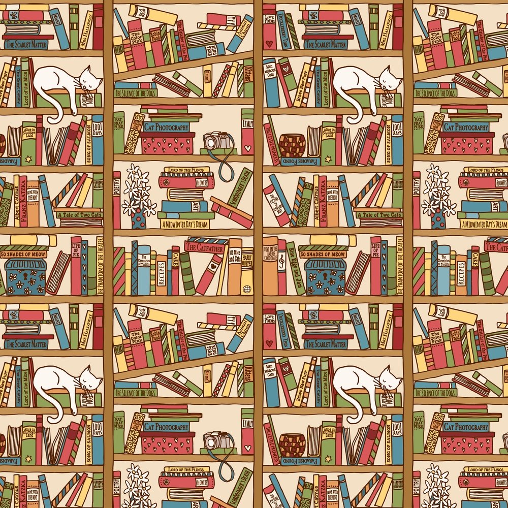 Cat Nap Fabric - Multi