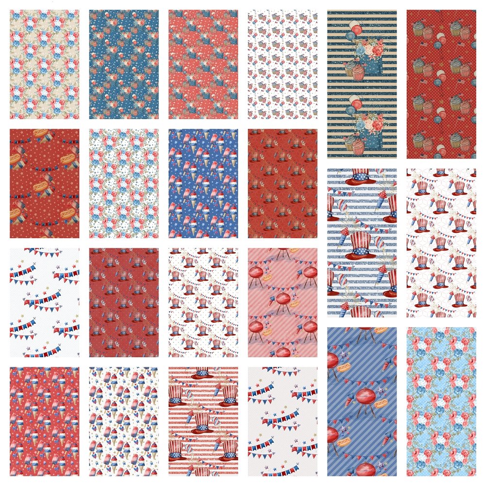 Celebrate Freedom Fat Eighth Bundle - 22 Pieces