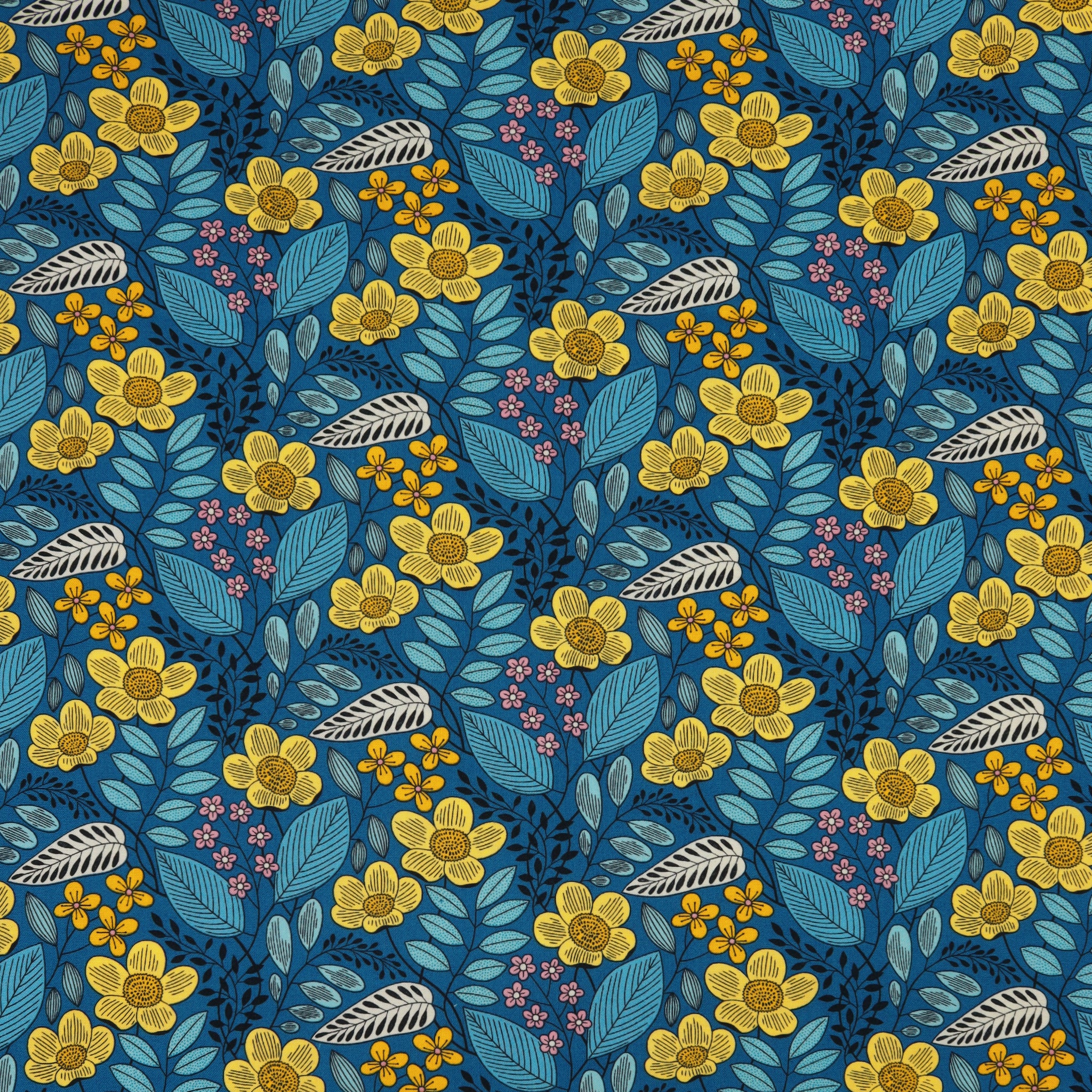 Blooming Color 2 Fabric Collection - Olivia Blue