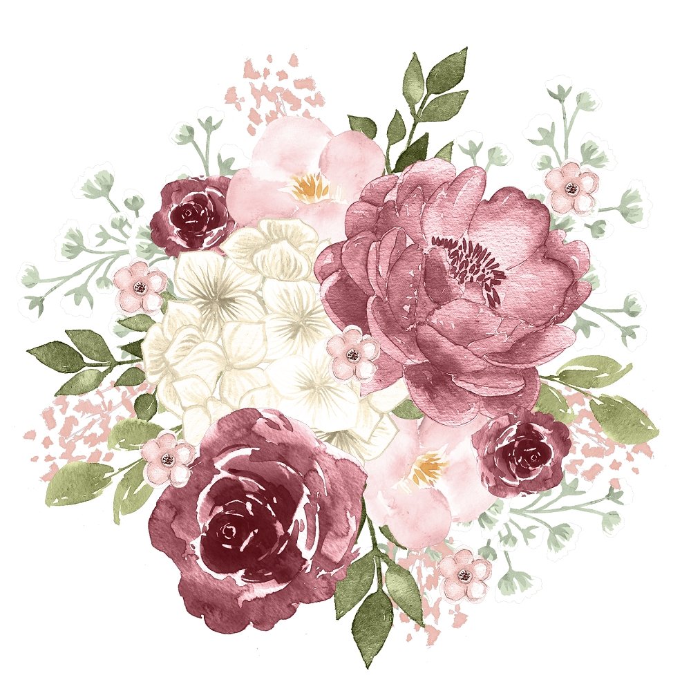 Canyon Rose Arrangement #1 Fabric Panel